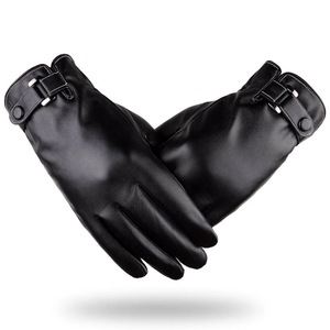 Guantes de Cuero de Invierno de Nuevo Estilo para Hombre, Guantes de Cuero Casuales de Moda, Guantes Cálidos de Invierno, Guantes de Cuero de Invierno al por Mayor - Product Image 1