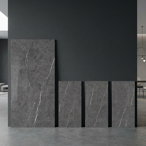 Azulejos de porcelana con aspecto de granito negro para construcción, 80x160cm, brillantes, para pisos y paredes, diseño interior premium - Product Image 3
