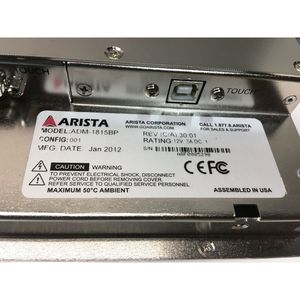 Afficheur d'interface opérateur ARISTA ADM-1815BP - Équipements et pièces semi-conductrices d'occasion fiables à l'échelle mondiale - Product Image 1