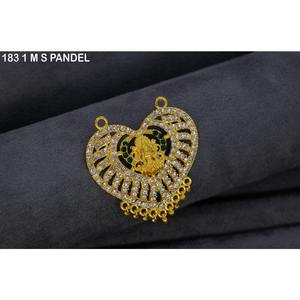 Colgante de circonita para mujer, elegante colgante de aleación chapado en oro antiguo para mujer, colgantes de aleación chapados en oro - Product Image 1