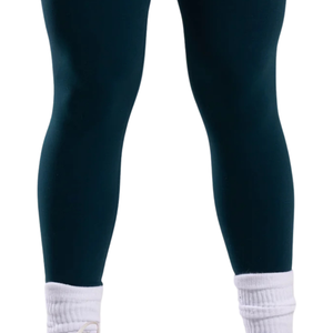 Legging taille haute pour femme, vert sarcelle foncé, sans couture, compressif, extensible, anti-transparence lors des squats, pour la gym, le fitness, le yoga, l'entraînement et la course à pied - Product Image 6