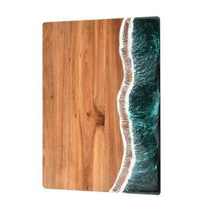 Tabla de Cortar de Madera y Resina Epoxi de Lujo, Hecha a Mano, para Queso, Moderna, para Cocina o Restaurante, 1.5 cm de Grosor, Apta para Lavavajillas - Product Image 2