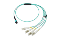 Cordon de brassage fibre optique MPO vers MPO Duplex Uniboot Multimode OM4 12F, gaine LSZH, insensible aux plis, pour réseau FTTX