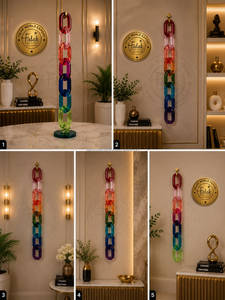 งานประติมากรรมติดผนังรูปนางฟ้า ทำจากเรซิ่นอีพ็อกซี่ใส หลายสี แบบแฮนด์เมด ของ Falak World Export  สามารถปรับแต่งได้ - Product Image 3