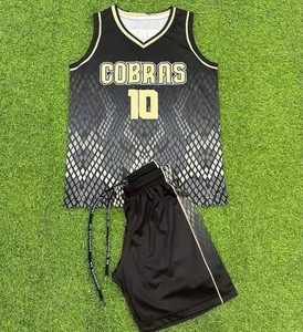 Ensemble de maillots de basket-ball sublimés personnalisés, uniforme d'équipe, maillots de basket-ball réversibles, shorts, kit de basket-ball pour hommes - Product Image 1