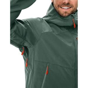 Custom Designed <b>Men's</b> Softshell <b>Jacket</b> Winter Workwear Windproof Lining Zipper Closure Casual XS for Spring Outdoor Activities - Product Image 2