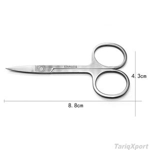 Professional Beauty Stainless Steel Sharp Straight Grooming Scissors for Facial Hair <b>Removal</b> Ear Nose Eyebrow <b>Trimming</b> - Product Image 6