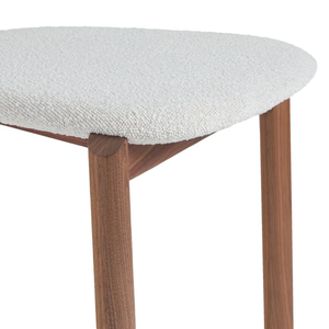 Silla de Comedor de Lujo de Madera de Nogal Macizo con Asiento Tapizado en Tela para Restaurante, Hotel y Hogar - Product Image 5