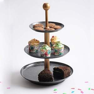 Elegant <b>Cupcake</b> and Cake Display <b>Stand</b> Reusable Metal Serving Accessory for Parties At Cheap Price - Product Image 1