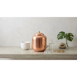 Jarra Dispensadora de Agua Premium Hecha a Mano de Cobre Puro, Resistente al Óxido, Ecológica, Ligera, Apta para Lavavajillas, Ayurvédica y Saludable - Product Image 2