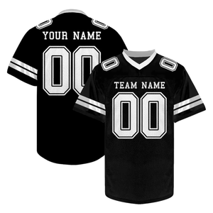 Camiseta de Fútbol Americano Personalizada para Hombre y Mujer, Unisex, Talla Grande, Camiseta de Rugby para Práctica, Cuello en V, Uniforme Deportivo para Equipo, 100% Personalizable - Product Image 1