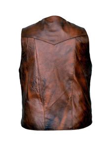 Chaleco Clásico de Cuero Estilo Western para Hombre, Prenda Exterior Informal de Verano con Diseño Transpirable y Costuras Resistentes - Product Image 5