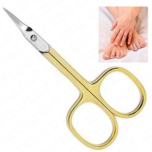 Ciseaux à cuticules de qualité supérieure en argent et or, en acier inoxydable, ciseaux à ongles pour manucure, logo personnalisé, OEM, marque privée, vente en gros - Product Image 6