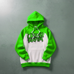 Custom Men Cotton Fleece <b>Pullover</b> Hoodie Two-Tone Oversized Streetwear Sweatshirt with Embroidered Logo <b>Jumpers</b> - Product Image 6