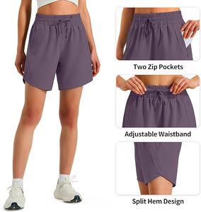 Shorts de sport légers et confortables pour femmes, 5 pouces, en polyester, pour la gym et les activités sportives - Product Image 5