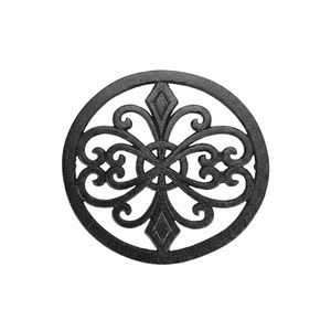 Wholesale Vintage Round Cast Iron Trivet Decorative Heat Resistant Metal Hot Pot Stand & Antique Tableware <b>Protector</b> for Kitchen - Product Image 1
