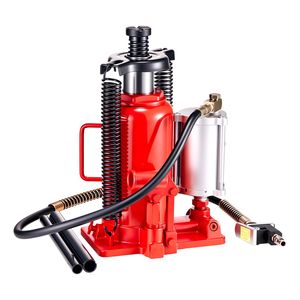 Martinetto idraulico pneumatico da 20 tonnellate (44092 libbre) con intervallo di sollevamento di 10,2-19,5 pollici, per impieghi gravosi, saldato, per auto - Product Image 2