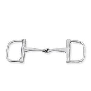 TM STARTECH Racing Dee Ring Bits, Brides de dressage articulées simples pour l'équitation, qualité supérieure pour l'entraînement et la performance, en acier inoxydable, taille 13.5 - Product Image 1