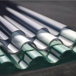 Factory Corrugated Polycarbonate Panel Anti-UV High <b>Transparency</b> Shatterproof Easy Installation Weatherproof for Patio - Product Image 5