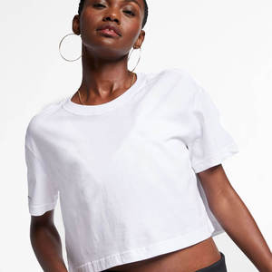 1. Top corto elegante para mujer, tacto suave de algodón, perfecto para el verano, ropa informal, estilo deportivo, cómodo y moderno para el día a día. - Product Image 5
