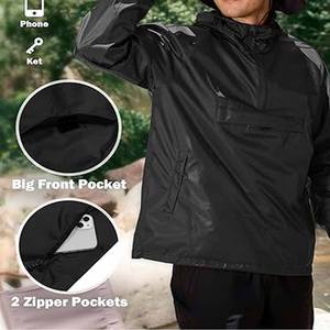 Chaqueta Impermeable para Hombre con MOQ Bajo, 100% de Alta Calidad, Talla Personalizada, a Precio Económico, Cargada por Dress Sports - Product Image 4