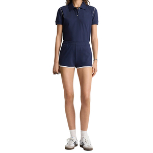 Shorts de Piqué Bordados Transpirables Personalizados para Mujer, Algodón Premium de 240 GSM, Cintura Elástica, para Tenis, Golf, Club de Campo, OEM - Product Image 6