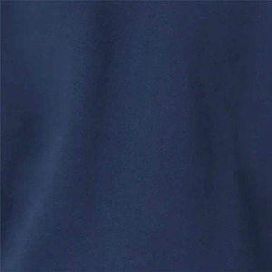 Unisex <b>Navy</b> Blue Hooded Pullover Sweatshirt Regular Fit Solid Color Embroidered <b>Fleece</b> Casual Winter Wear - Product Image 3