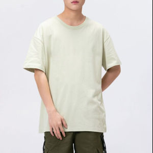 เสื้อยืดคอกลมแขนสั้นผู้ชาย ผ้าฝ้าย 100% ต้านเชื้อแบคทีเรีย ระบายอากาศได้ดี ทรงปกติ แขนเสื้อแบบแร็กแลนตัดสี สำหรับขายส่ง - Product Image 2