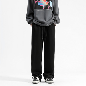 Luxury Wholesale Men 600GSM Heavy Weight Cotton <b>Oversized</b> <b>Sweatpants</b> Substantial Feel Architectural Silhouette Jogger Pants - Product Image 4