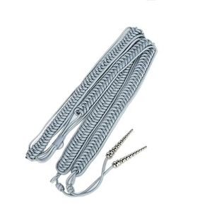 <b>Clip</b> Uniform Custom College Aiguillettes With Low Cost New High Quality Customized Gold Mylar Rope Aiguillette Metal - Product Image 1