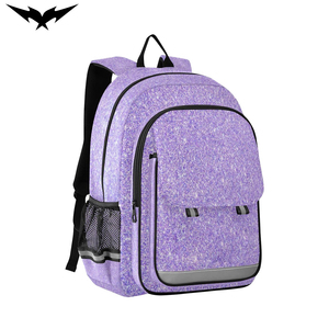 Mochila Brillante con Cierre de Cremallera para la Escuela, Mochila de Lentejuelas Cuadradas para Niñas, Mochila Brillante de Moda para Estudiantes - Product Image 1