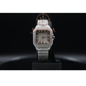 Reloj de Diamantes Moissanite Personalizado Más Vendido para Regalos Corporativos al por Mayor y Negocios de Reventa Disponible para la Venta - Product Image 1