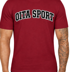 Crimson <b>Red</b> Fitted <b>T</b> <b>Shirt</b> for <b>Men</b> Short Sleeve Crew Neck Custom Printed Casual Cotton Tee Slim Fit Streetwear Wholesale Sports - Product Image 3