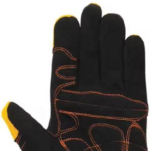 Guantes de seguridad de protección contra impactos en guantes de cuero sintético de Pakistán para campos de petróleo y gas Guantes mecánicos antivibración - Product Image 5