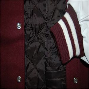 Custom Men's Winter Bomber Jacket Fashionable Team Varsity Design Stand Collar Wool Material High Street Style - Product Image 5