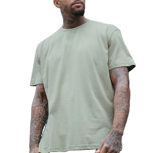 Camiseta de Algodón 100% Grueso con Logotipo Personalizado para Hombre, 200 g/m², Impresión Digital, Camisetas Extra Grandes Lisas, Ropa Masculina - Product Image 1