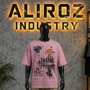 เสื้อยืดผู้ชายไซส์ใหญ่สีพื้นเรียบง่าย สไตล์สตรีทแฟชั่น ขายส่ง ปรับแต่งได้ - Product Image 3