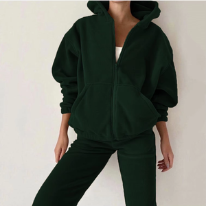 Sudadera con Capucha para Mujer Otoño/Invierno, 100% Algodón Felpa, Personalizable, Oversize, Antipilling, Transpirable, con Logo Frontal - Product Image 3