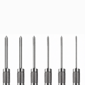 Lot de 6 Osteotomes Convexes à Manches Droits – Instruments Chirurgicaux Dentaires Manuels avec Poignée Ergonomique pour l'Expansion des Cavités - Product Image 3