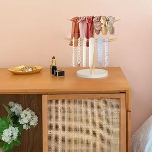 Organizador de Joyas Moderno de Tres Niveles, Soporte Ondulado para Collares, Estante para Pendientes con Múltiples Ranuras, Diseño de Base Estable para un Almacenamiento sin Enredos - Product Image 4