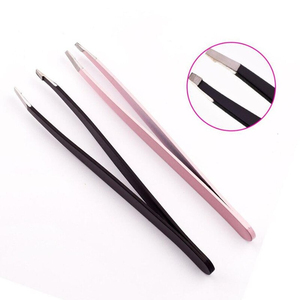 แหนบสแตนเลสปลายเฉียงสำหรับถอนขนคิ้ว ขนตา และกำจัดขน - Product Image 5