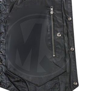 Breathable Winter Wear <b>Men</b> Leather <b>Vest</b> V Neck <b>Men</b> Leather <b>Vest</b> Custom Design <b>Men</b> Leather <b>Vest</b> - Product Image 6
