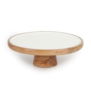 Handcrafted Rustic Wooden <b>Cake</b> Display <b>Stand</b> Natural Finished Round <b>Cake</b> Pedestal Serving Platter for Bakery Hotel Event Decor - Product Image 5