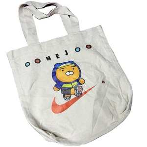 Customizable 8 oz Bleached <b>White</b> Cotton <b>Tote</b> <b>Bag</b> Eco-Friendly Self-Handle Shopping <b>Bags</b> with Letter Pattern Custom Logo - Product Image 4