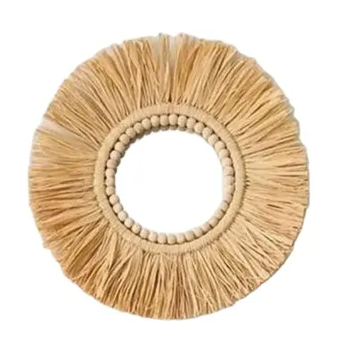 First-rate Eco-friendly Paper Raffia Wall Hanging Decor Items for Home Fashionable and Close to Nature
