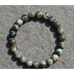 Pulsera de Cuentas de Turquesa Africana - Cristal Curativo Natural Hecho a Mano al por Mayor - Product Image 1