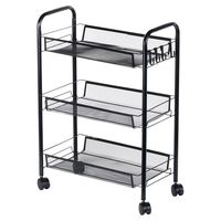Chariot de cuisine en métal écologique et peu encombrant pour fruits, légumes, vaisselle et rangement domestique