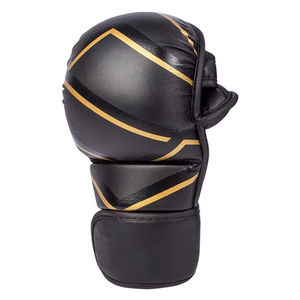 Gants de boxe professionnels réglables en cuir pour la boxe, le Muay Thai, le kickboxing et la frappe sur sac lourd - Product Image 2