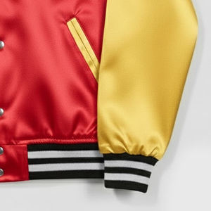 Veste de baseball en satin pour homme, design personnalisé, nouveau design, streetwear, veste de baseball pour homme en vente en ligne - Product Image 6