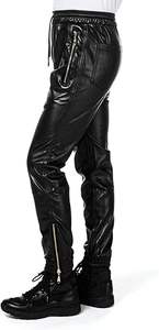 Pantalones de Cuero para Hombre, Pantalones de Cuero Genuino de Primera Calidad, Pantalones Casuales de Cuero para Hombre - Product Image 3